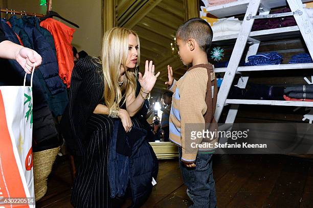 Rachel Zoe and guest attend Baby2Baby Holiday Party Presented By Old Navy at Montage Beverly Hills on December 18, 2016 in Beverly Hills, California.