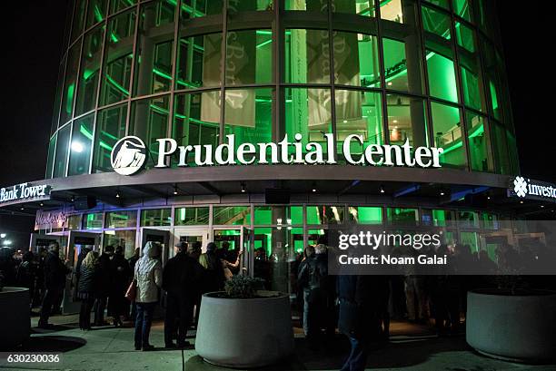 View outside Prudential Center on December 18, 2016 in Newark, New Jersey.