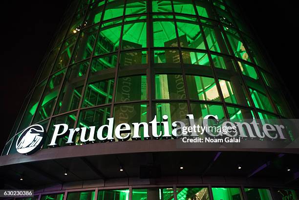 View outside Prudential Center on December 18, 2016 in Newark, New Jersey.