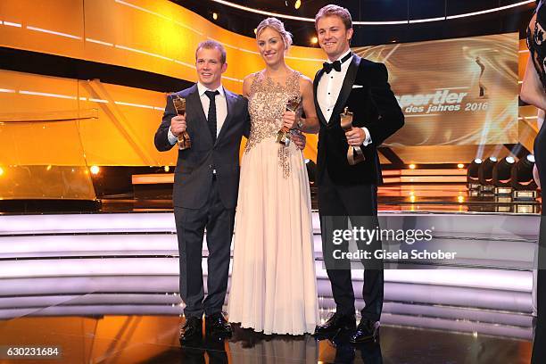 Fabian Hambuechen, Olympic gold medalist, champion, Tennis Champion Angelique Kerber and Nico Rosberg, Formula One, F1 driver and World Champion 2016...