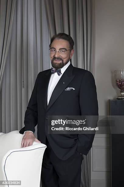 Actor Kabir Bedi is photographed for Self Assignment on December 4, 2016 in Rome, Italy.