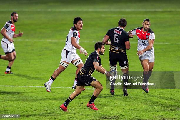 Guglielmo Palazzani of Zebre during the European Champions Cup match between Stade Toulousain and Zebre at Stade Ernest Wallon on December 17, 2016...