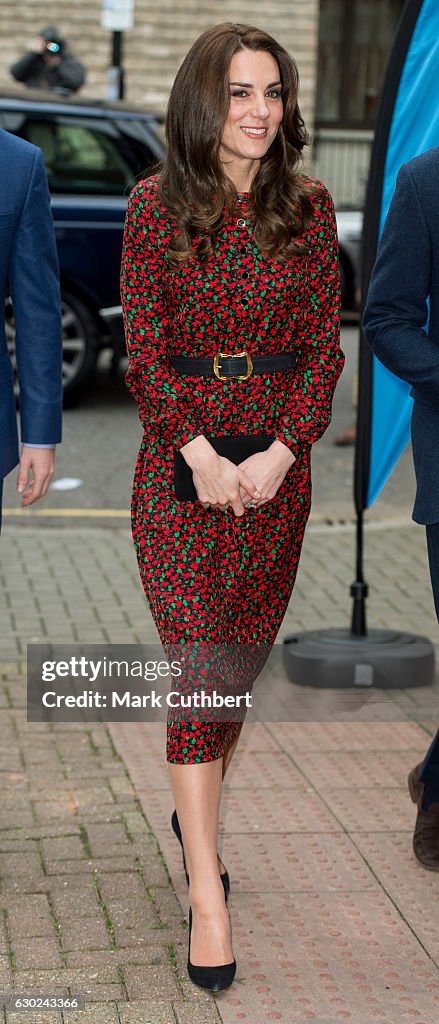 The Duke And Duchess Of Cambridge & Prince Harry Attend The Mix Christmas Party