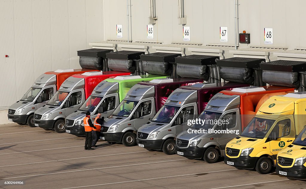Inside An Ocado Group Plc Distribution Centre