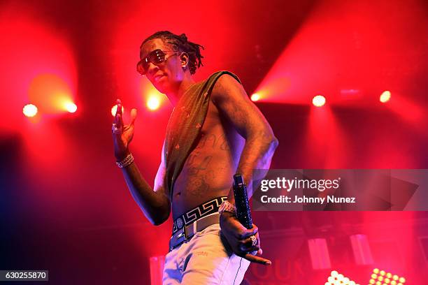 Young Thug performs at Terminal 5 on December 18, 2016 in New York City.