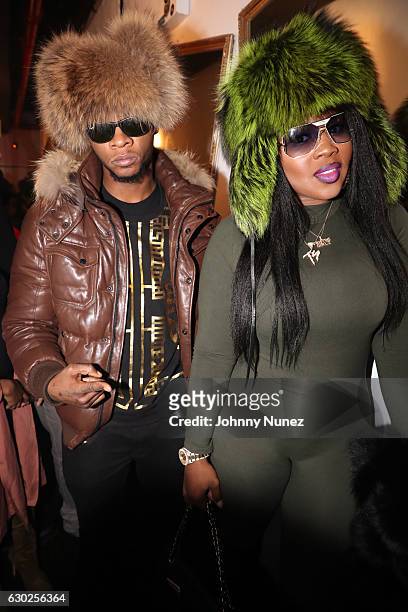 Papoose and Remy Ma backstage at Terminal 5 on December 18, 2016 in New York City.