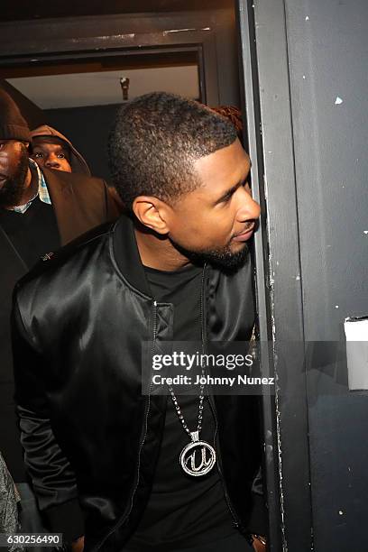 Usher backstage at Terminal 5 on December 18, 2016 in New York City.