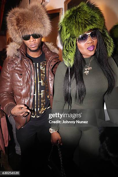 Papoose Remy Ma backstage at Terminal 5 on December 18, 2016 in New York City.