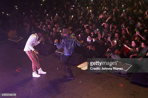 Young Thug and Wyclef Jean perform at Terminal 5 on December 18, 2016 in New York City.