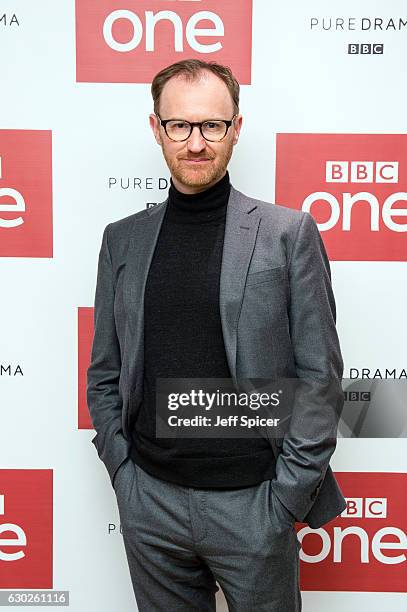 Mark Gatiss attends a screening of the Sherlock 2016 Christmas Special at Ham Yard Hotel on December 19, 2016 in London, England.