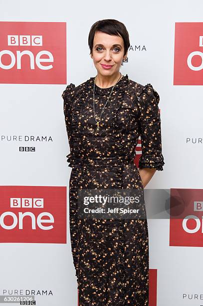 Amanda Abbington attends a screening of the Sherlock 2016 Christmas Special at Ham Yard Hotel on December 19, 2016 in London, England.