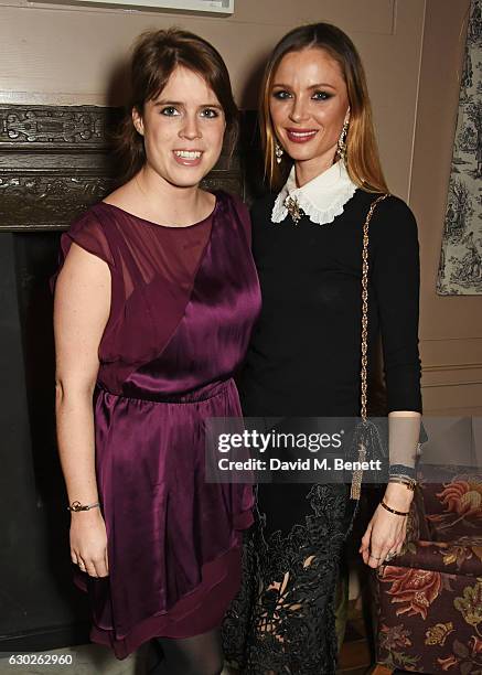 Princess Eugenie of York and Georgina Chapman attends a VIP screening of "Lion" hosted by Harvey Weinstein and Georgina Chapman at Soho House on...