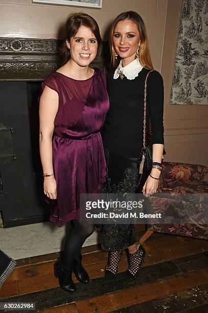 Princess Eugenie of York and Georgina Chapman attends a VIP screening of "Lion" hosted by Harvey Weinstein and Georgina Chapman at Soho House on...