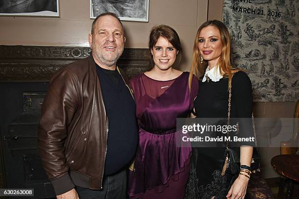 Harvey Weinstein, Princess Eugenie of York and Georgina Chapman attend a VIP screening of "Lion" hosted by Harvey Weinstein and Georgina Chapman at...