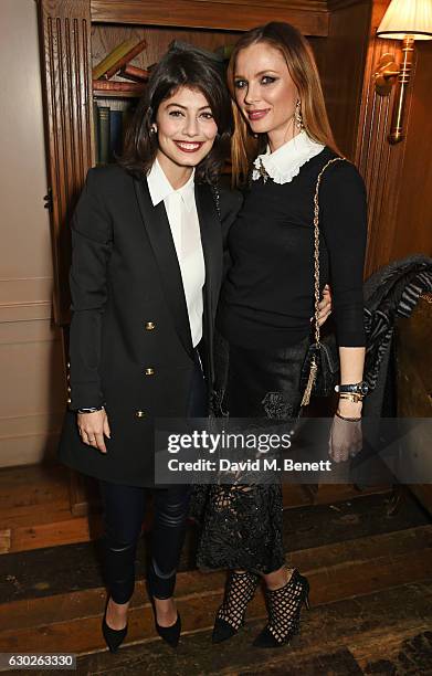 Alessandra Mastronardi and Georgina Chapman attend a VIP screening of "Lion" hosted by Harvey Weinstein and Georgina Chapman at Soho House on...