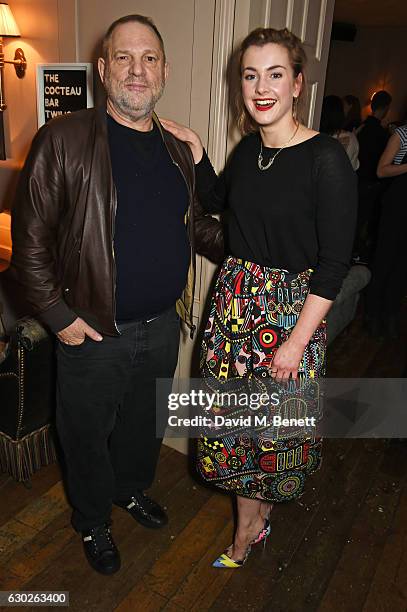 Harvey Weinstein and Stefanie Martini attend a VIP screening of "Lion" hosted by Harvey Weinstein and Georgina Chapman at Soho House on December 19,...