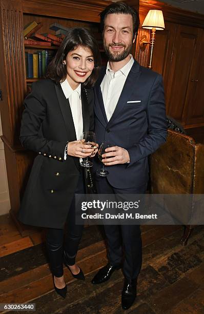 Alessandra Mastronardi and Liam McMahon attend a VIP screening of "Lion" hosted by Harvey Weinstein and Georgina Chapman at Soho House on December...