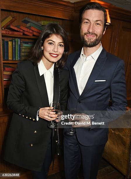 Alessandra Mastronardi and Liam McMahon attend a VIP screening of "Lion" hosted by Harvey Weinstein and Georgina Chapman at Soho House on December...