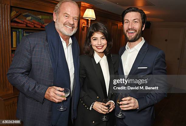 Kelsey Grammer, Alessandra Mastronardi and Liam McMahon attend a VIP screening of "Lion" hosted by Harvey Weinstein and Georgina Chapman at Soho...