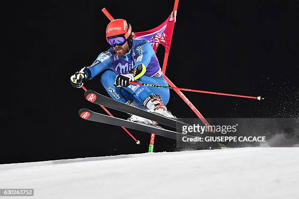 Norway's Leif Haugen competes in the Men's Parallel Giant Slalom at the FIS Alpine World Cup in Alta Badia in the Italian Alps on December 19, 2016....
