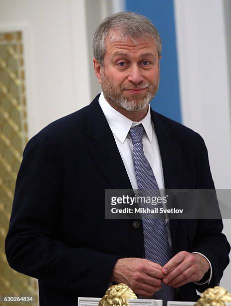 Russian billionaire and businessman Roman Abramovich attends meeting with representatives of business community and business associations at the...