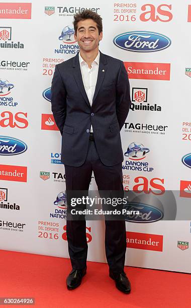 Tennis player Marc Lopez attends the 'As del deporte awards' photocall at Palace hotel on December 19, 2016 in Madrid, Spain.