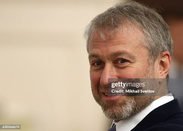 Russian billionaire and businessman Roman Abramovich attends meeting with representatives of business community and business associations at the...