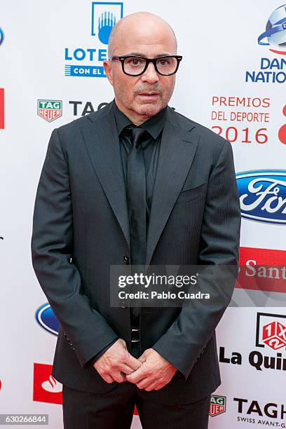 Jorge Sampaoli attends the 'AS Del Deporte' awards 2016 gala at Westing Palace Hotel on December 19, 2016 in Madrid, Spain.