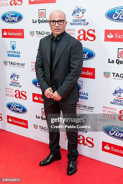 Jorge Sampaoli attends the 'AS Del Deporte' awards 2016 gala at Westing Palace Hotel on December 19, 2016 in Madrid, Spain.