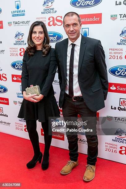 Manu Carreno attends the 'AS Del Deporte' awards 2016 gala at Westing Palace Hotel on December 19, 2016 in Madrid, Spain.