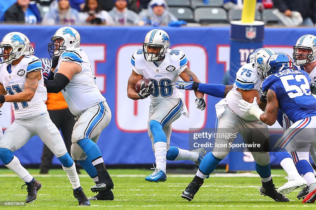 NFL: DEC 18 Lions at Giants