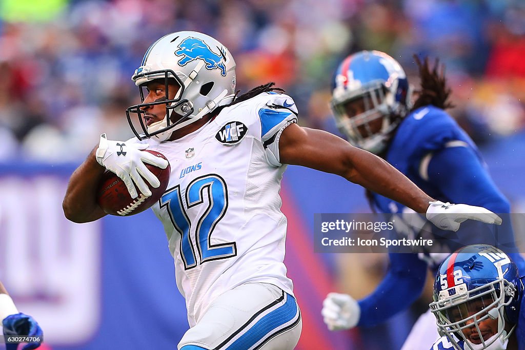 NFL: DEC 18 Lions at Giants