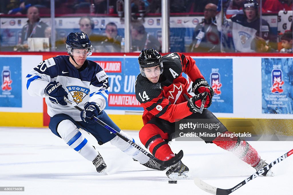 Finland v Canda: Exhibition - 2017 IIHF World Junior Championship