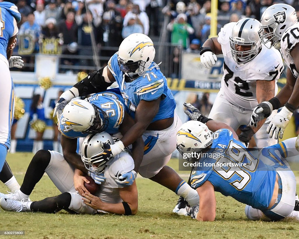 NFL: DEC 18 Raiders at Chargers