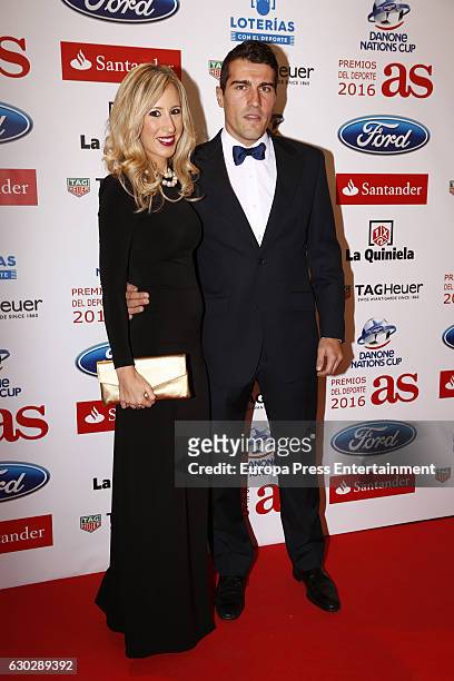Alberto Zapater attends 'As Del Deporte' awards 2016 photocall at Palace Hotel on December 19, 2016 in Madrid, Spain.