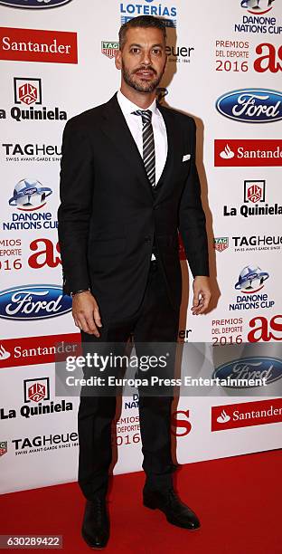 Rene Ramos attends 'As Del Deporte' awards 2016 photocall at Palace Hotel on December 19, 2016 in Madrid, Spain.