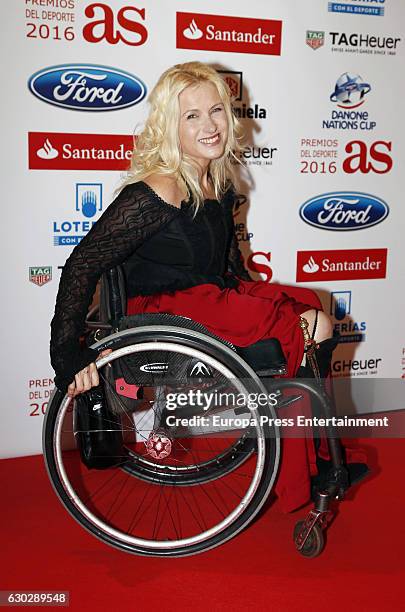 Gema Hassen Bey attends 'As Del Deporte' awards 2016 photocall at Palace Hotel on December 19, 2016 in Madrid, Spain.