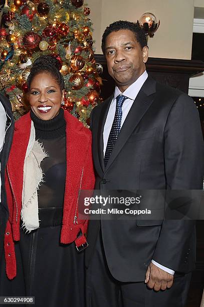 Pauletta Washington and Denzel Washington attend the "Fences" New York Screening - After Party at Tavern on the Green in New York City on December...