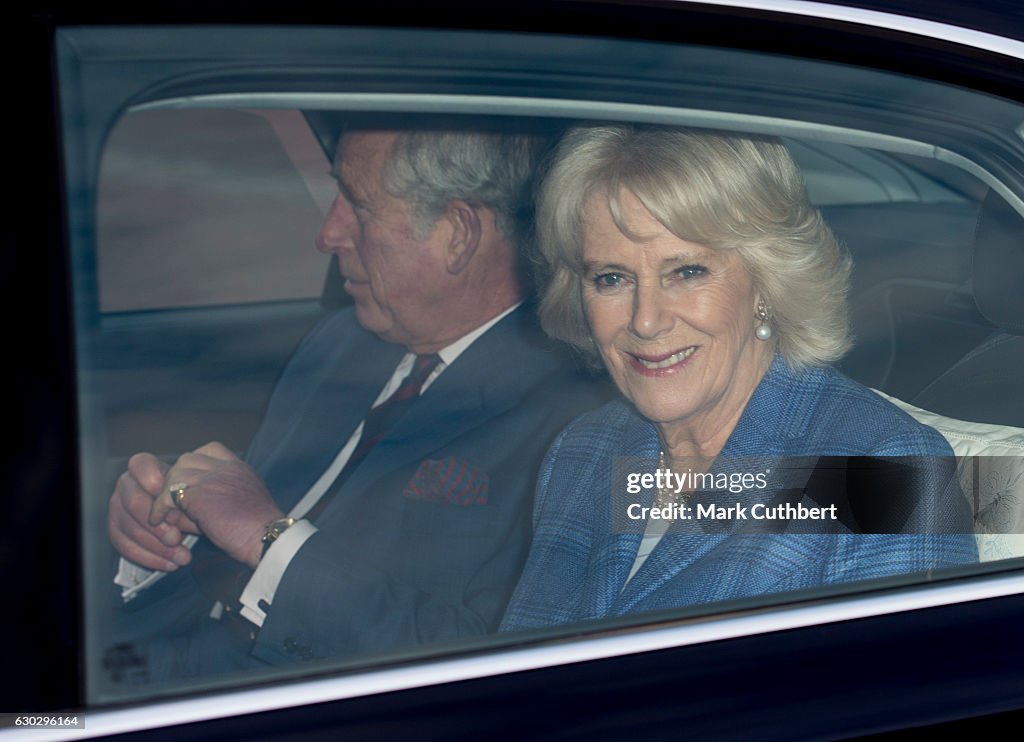 Annual Buckingham Palace Christmas Lunch Hosted By The Queen