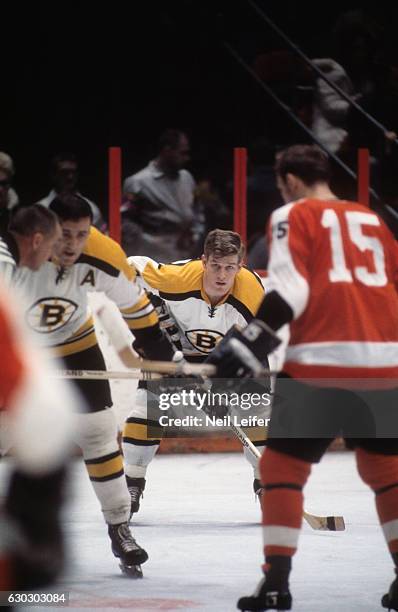 Boston Bruins Bobby Orr during game vs Philadelphia Flyers at The Spectrum. Philadelphia, PA -- 4/11/1975 CREDIT: Neil Leifer