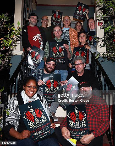 The organizers of the HONK Festival pose together in Cambridge, MA on Oct. 5, 2015. Pictured are , Deidra Montgomery and Rebee Garofalo, Eric Sutman...