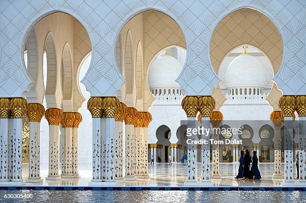 General view of Sheikh Zayed Grand Mosque on December 20, 2016 in Abu Dhabi, United Arab Emirates.