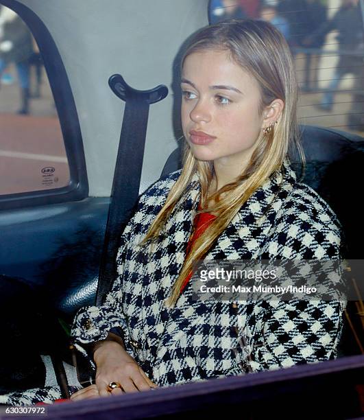 Lady Amelia Windsor attends a Christmas lunch for members of the Royal Family hosted by Queen Elizabeth II at Buckingham Palace on December 20, 2016...