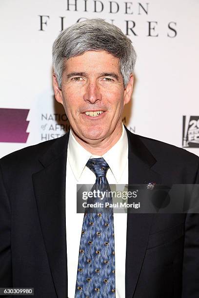 Dr. Bill Barry, NASA Chief Historian, arrives at the "Hidden Figures" Washington, DC Screening at National Museum of African American History &...