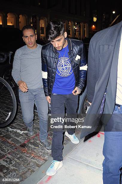 Zayn Malik seen out in West Village on December 14, 2016 in New York City.