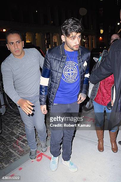 Zayn Malik seen out in West Village on December 14, 2016 in New York City.