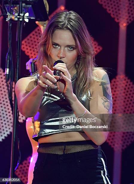 Singer Tove Lo performs onstage during 103.5 KISS FM's Jingle Ball 2016 at Allstate Arena on December 14, 2016 in Rosemont, Illinois.