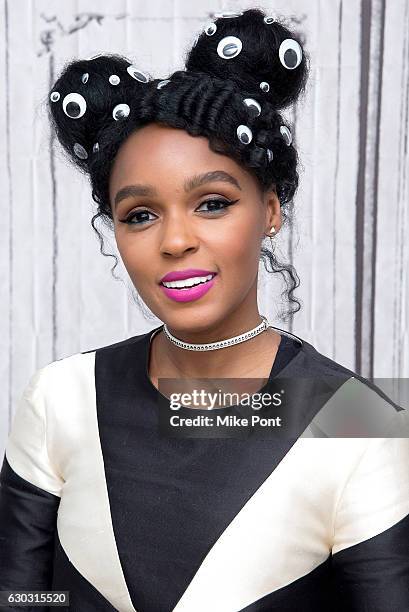 Janelle Monae attends Build Series to discuss the film 'Hidden Figures' at AOL HQ on December 20, 2016 in New York City.