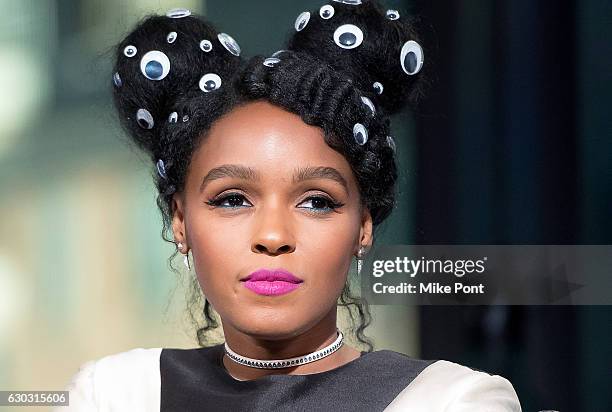 Janelle Monae attends Build Series to discuss the film 'Hidden Figures' at AOL HQ on December 20, 2016 in New York City.