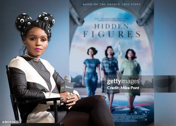 Janelle Monae attends Build Series to discuss the film 'Hidden Figures' at AOL HQ on December 20, 2016 in New York City.